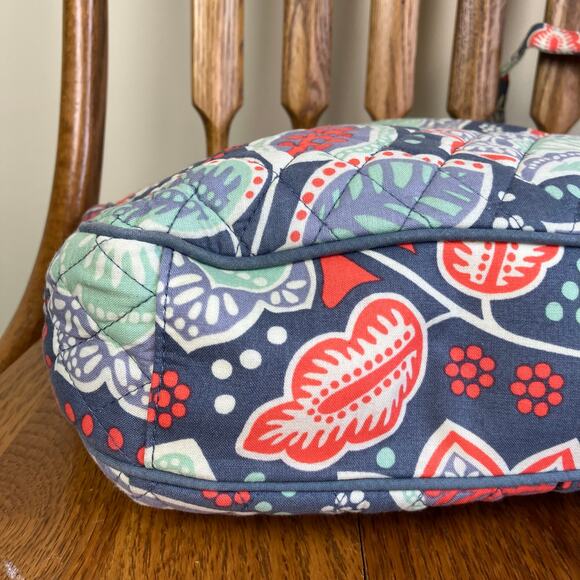 Vera Bradley Double Zip Mailbag Crossbody Purse Bag Nomadic Floral Print - Picture 10 of 16